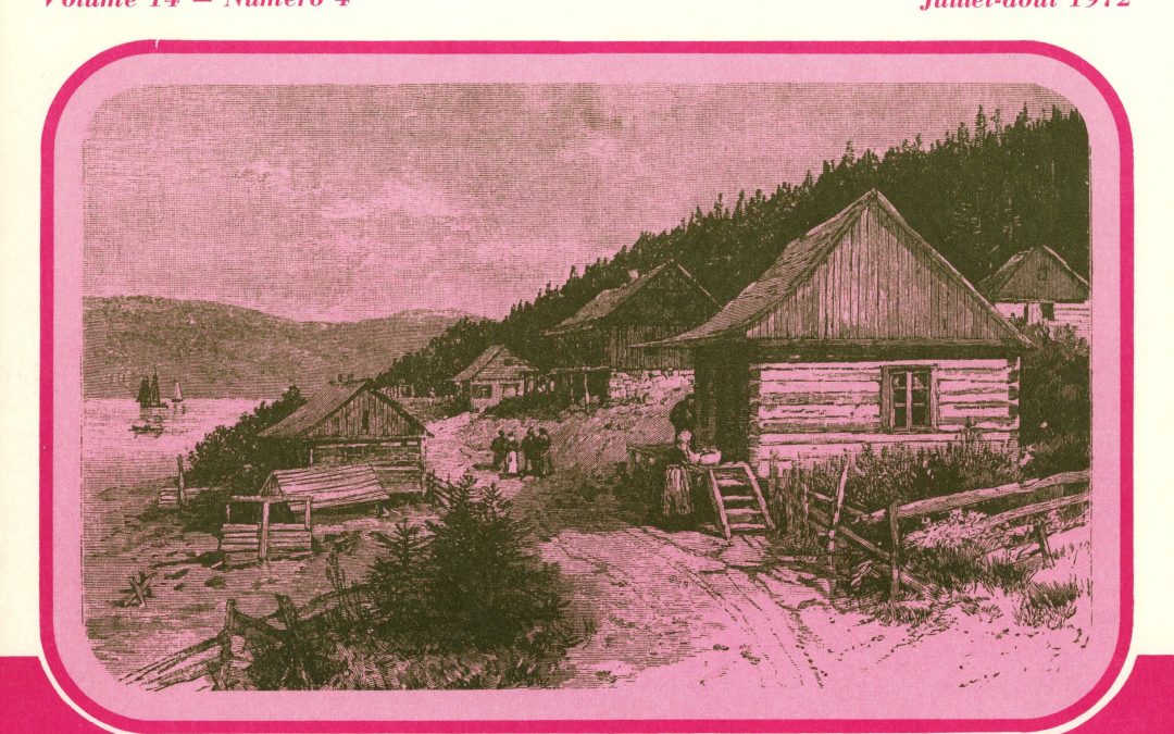 Saguenayensia, Volume 14, no 04, 1972Varia