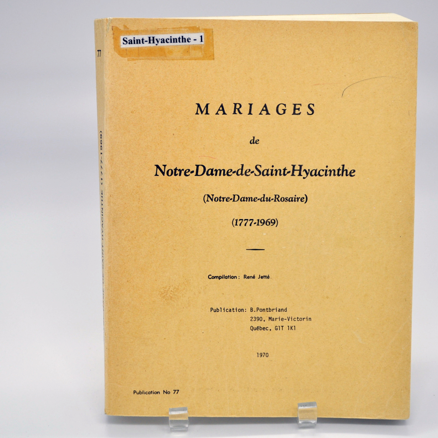 Mariages de Notre-Dame-de-Saint-Hyacinthe (Notre-Dame-du-Rosaire) (1777-1969)