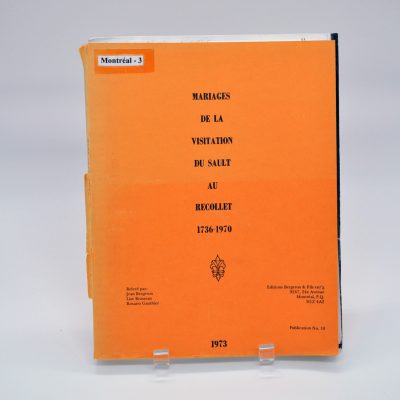 Mariages de la Visitation du Sault au Recollet (1736-1970)