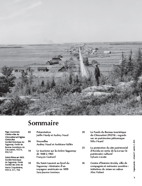 Volume 67, no 02, 2026 Voyage au Saguenay : Des premiers visiteurs aux lieux patrimoniaux d'aujourd'hui – Image 2