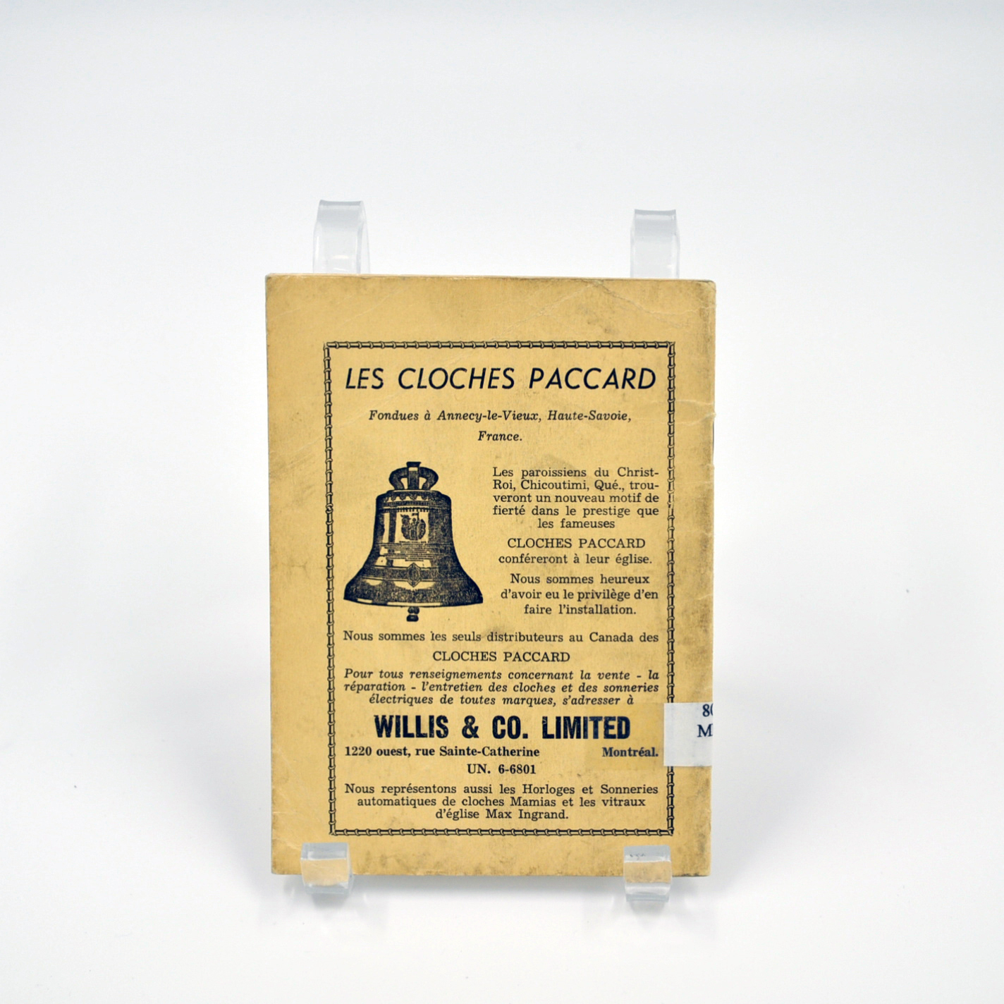 Consécration de cloches à la paroisse Christ-Roi, Chicoutimi, Que. Sous la présidence de Mgr Georges Melançon, Vième évêque de Chicoutimi – Image 2