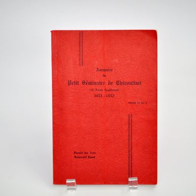 Annuaire du Petit Séminaire de Chicoutimi, 79e année académique, 1951-1952, Faculté des Arts, Université Laval